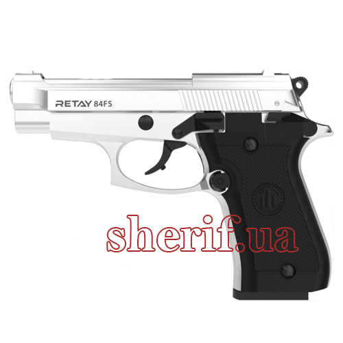 Пістолет стартовий Retay 84FS. Колір – сhrome.