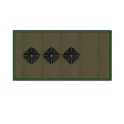 Погоні МО старший лейтенант (чорна нитка, на липучці, олива)