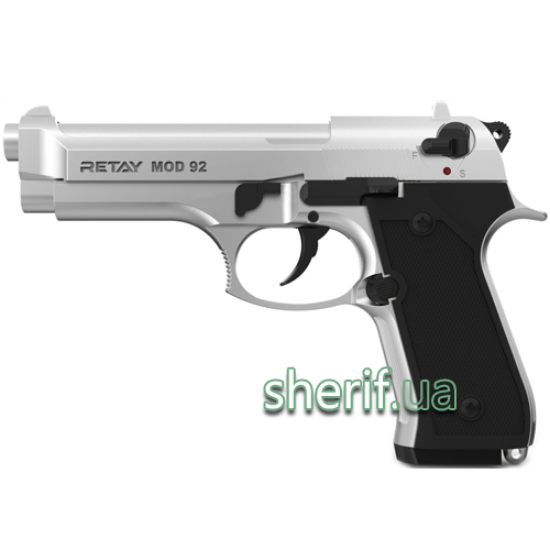Пістолет стартовий Retay Mod.92 кал. 9мм. Колір – nickel.