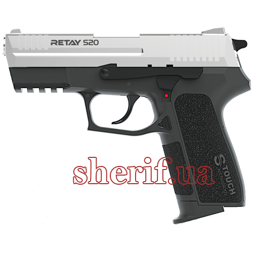 Пістолет стартовий Retay S20 кал. 9мм. Колір - хром.