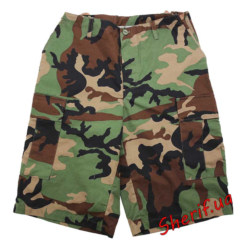 Шорти-Бермуди тк. Rip-Stop Woodland