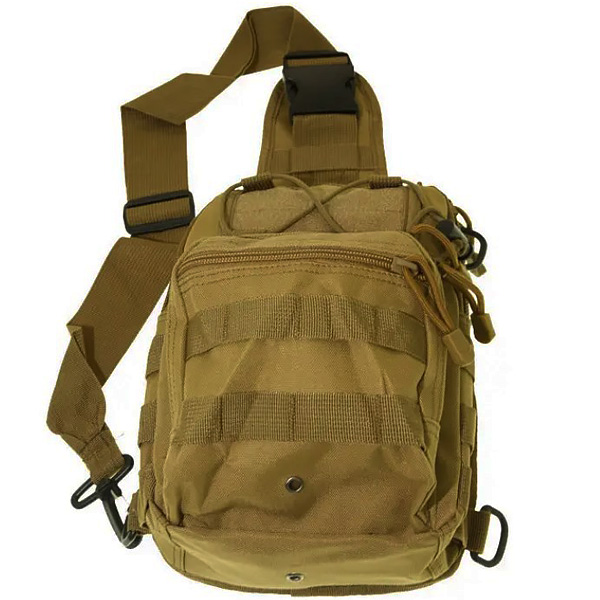 Coyote tactical shoulder bag (20 x 26 cm)