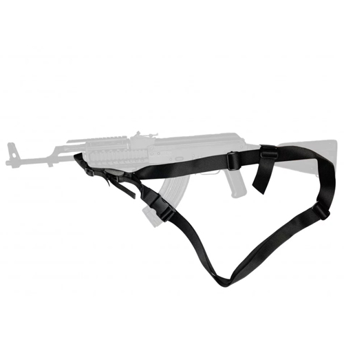 Тактичний триточковий ремень DANAPER Silent Sling Black Magnetic