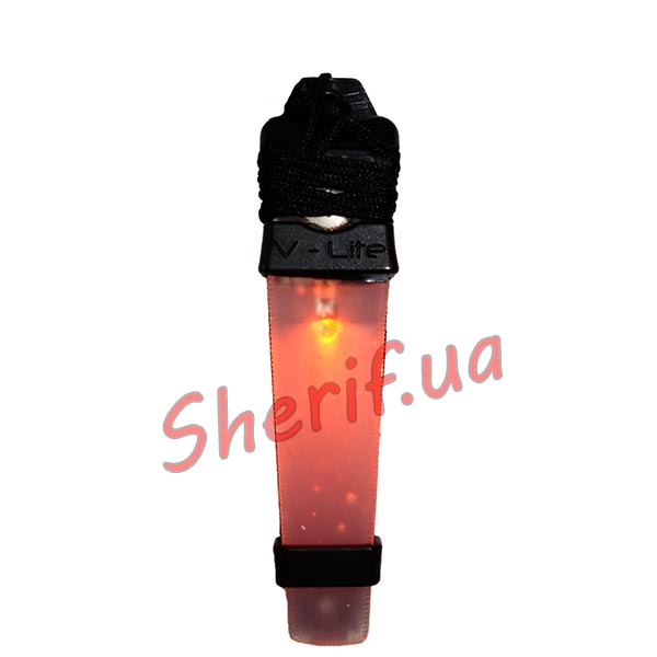 Фонарик FMA Velcro Safty Lite Orange Light Black