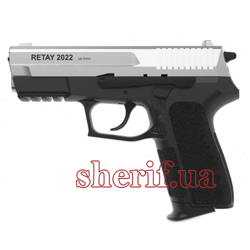 Y530300C Пістолет стартовий Retay 2022 кал. 9мм. Колір - хром.