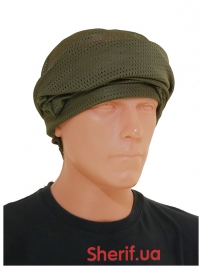 Шарф-сетка 160 х 40 см Army Green (мягкий трикотаж)-3