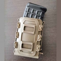 ​Тактичний пластиковий підсумок-тримач хакі  для магазину 5.56 / 7.62 Fast Mag, MOLLE