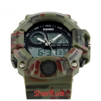 Часы Skmei 1019 Green Camouflage BOX-4