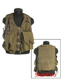 Vest unloading MIL-TEC AK-74 12 pocket. Coyote