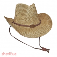 Straw hat with brim (Max Fuchs)
