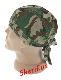 Бандана MIL-TEC под шлем-каску Woodland-3