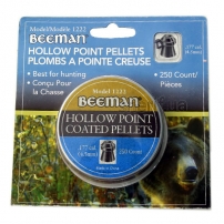 Air bullets Beeman Hollow Point. Cal. 4.5 mm. Weight - 0.47 g. 250 pcs/pack