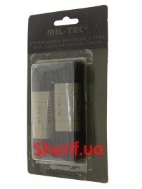 Шнурки MIL-TEK Black 220см 2 пары, 12912402