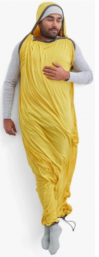 Вкладиш в спальник Sea to Summit Reactor Sleeping Bag Liner, Sulfur Yellow, Standart,  198 см