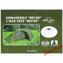 Палатка MIL-TEC 1-местная RECOM Olive, 14201001 7
