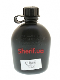 14501002 Фляга пластиковая Mil-Tec 1Qt Black-2