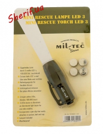 Мини-фонарь MIL-TEC 3 светодиода Olive, 15180001