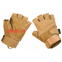 Max Fuchs Tactical Gloves Fingerless Protect Coyote