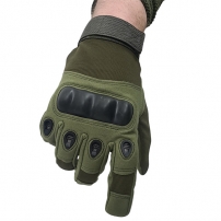 Перчатки с защитой костяшек olive