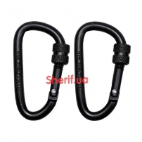 Карабін Max Fuchs D 6 мм x 6 cm, 2 штуки Black