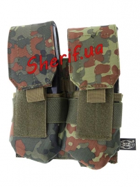 Подсумок Max Fuchs для магазина двойной Molle Flecktarn-2