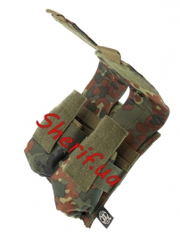 Подсумок Max Fuchs для магазина двойной Molle Flecktarn-5