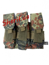 Подсумок Max Fuchs для магазина тройной Molle Flecktarn-2