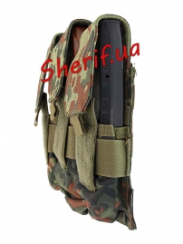 Подсумок Max Fuchs для магазина тройной Molle Flecktarn-3