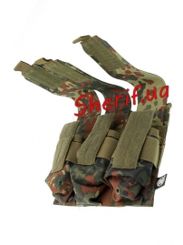 Подсумок Max Fuchs для магазина тройной Molle Flecktarn-5