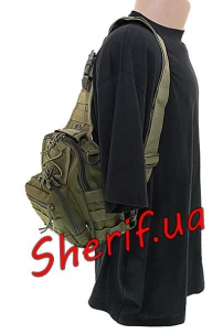 Рюкзак Max Fuchs однолямочный Molle Olive-10