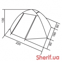 Палатка RedPoint Space G3 RPT042 трехместная-11