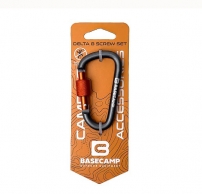 Карабин алюминиевый сервисный Base Camp Delta 8 Screw Set, Grey