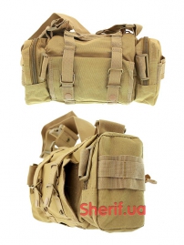 Рюкзак большой Sivimen с подсумками Coyote, 40л-13