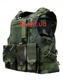 Жилет для бронепластин FSBE AAV Woodland 2