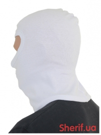 Балаклава MIL-TEC c 1 вырезом, хлопок White-2