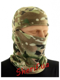Balaclava fleece single-layer Multicam 1 holes.