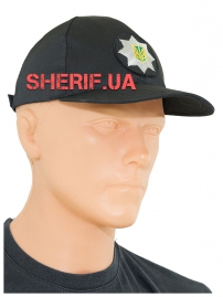Baseball cap with cockade "Police" Twill Black