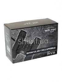 Бинокль MIL-TEC складной 10x25 Black-9