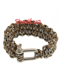 Survival bracelet with D-shaped clasp "Loops"