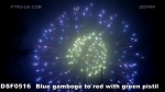 DSF0516 Blue gamboge to red with green pistil