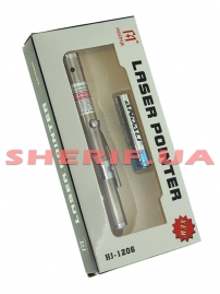 Фонарь-лазер красный HJ-1206, блистер-4