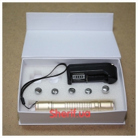 Фонарь-лазер зеленый HJ-305, 5 насадок-6