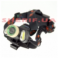 Фонарь на лоб Police RJ-5300-T6+2COB, 2х18650, ЗУ 220V/12V-2
