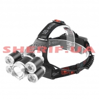 Head lamp Police RJ-5500/QE905A-T6+4XPE, 2x18650, charger 12V/220V, signal light, zoom
