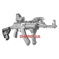 Приклад АК с встроенным носителем магазина (полимер)-3