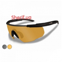 Wiley X SABER ADV glasses. SmokeLight Rust Matte wBag Black