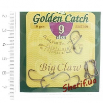 Крючки Golden Catch № 9 (4,5 кг) Big Claw, 5547309