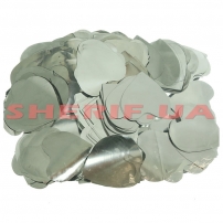 Confetti Hearts Silver Heart (colour silver, 4x4cm) 0.1kg