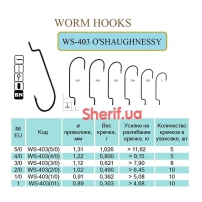 Гачок O'SHAUGHNESSY #1 BN 10шт. (офсет)