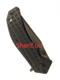 15301202 Нож MIL-TEC G10 Stone Washed Black-4